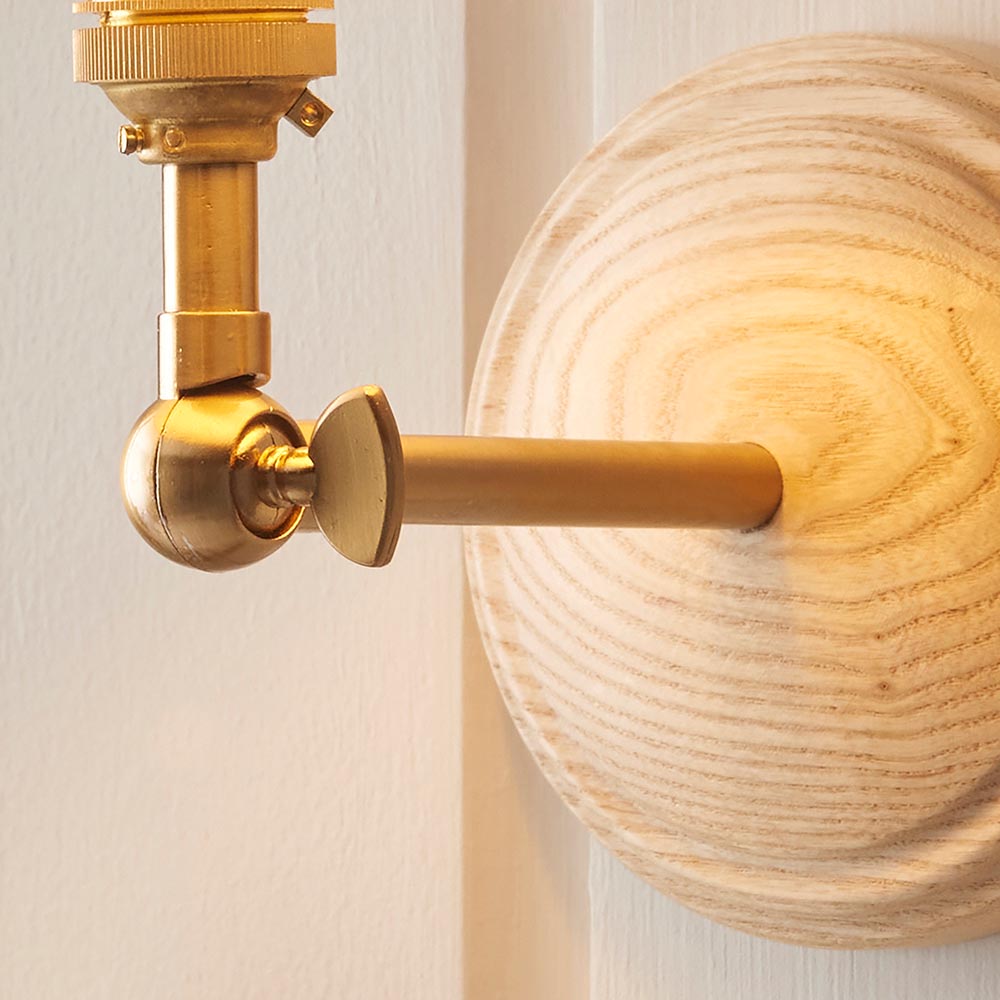 Wood Wing & Leaf 16cm Peachy keen shade - Comet Lighting