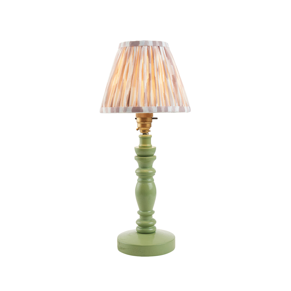 Wooden Green Bibury & Ikat 16cm Neutral shade - Comet Lighting