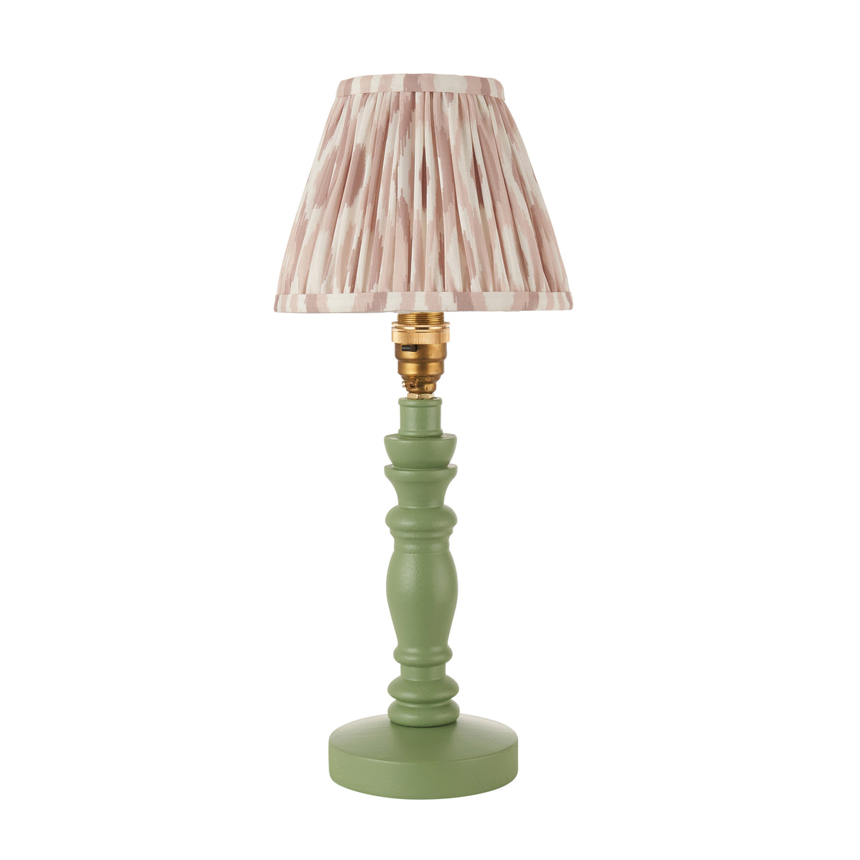 Wooden Green Bibury & Ikat 16cm Neutral shade - Comet Lighting