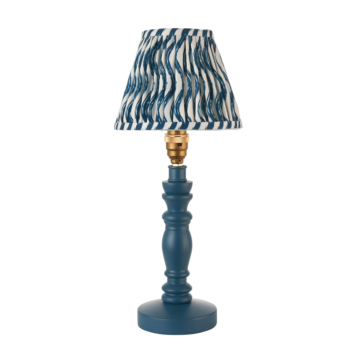Wooden Blue Bibury & Ripple 16cm Marlin blue shade - Comet Lighting