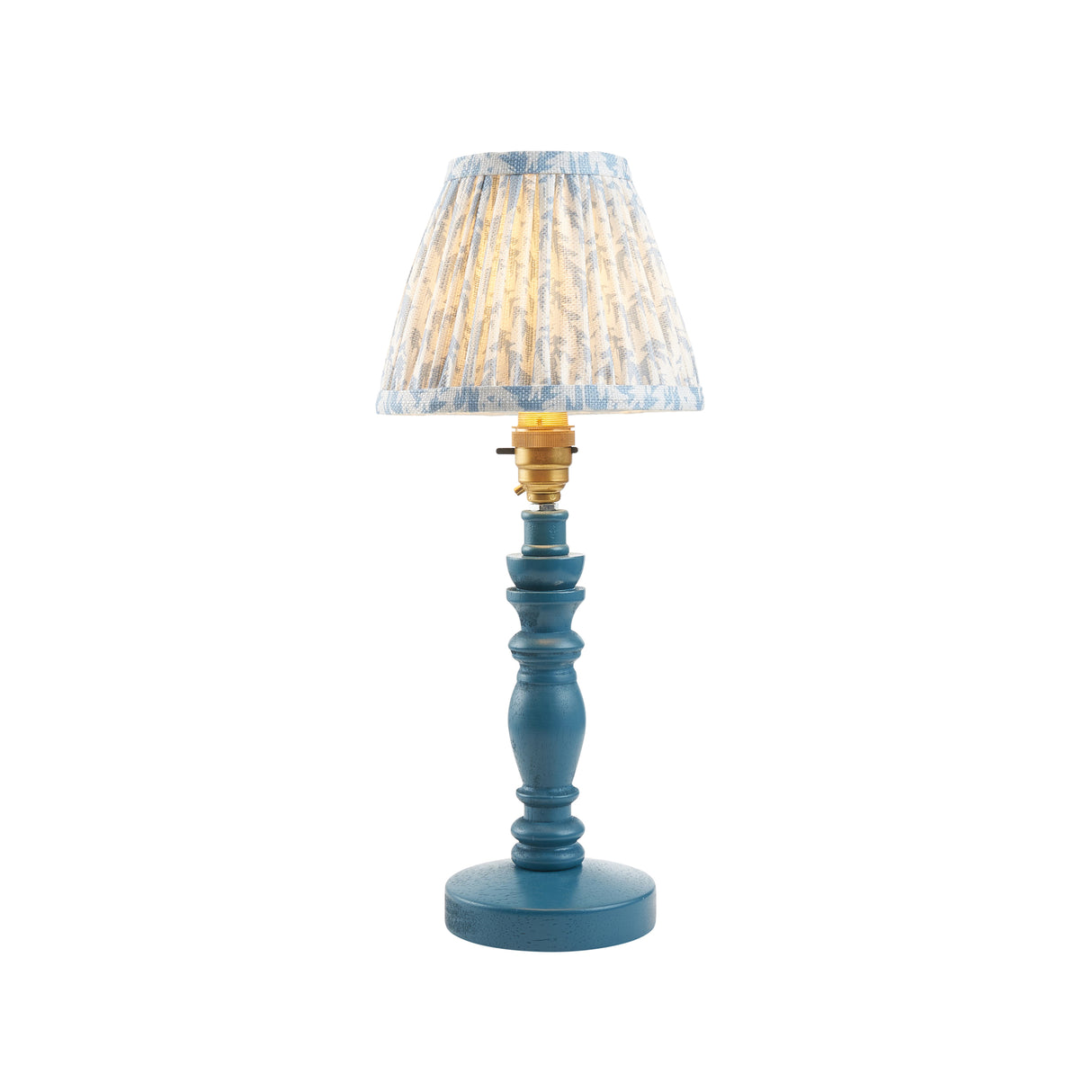 Wooden Blue Bibury & Leaf 16cm Shell bay blue shade - Comet Lighting