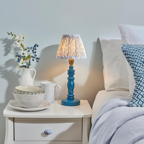 Wooden Blue Bibury & Leaf 16cm Shell bay blue shade - Comet Lighting