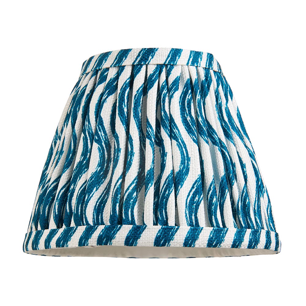 Wooden Pink Bibury & Ripple 16cm Marlin blue shade - Comet Lighting