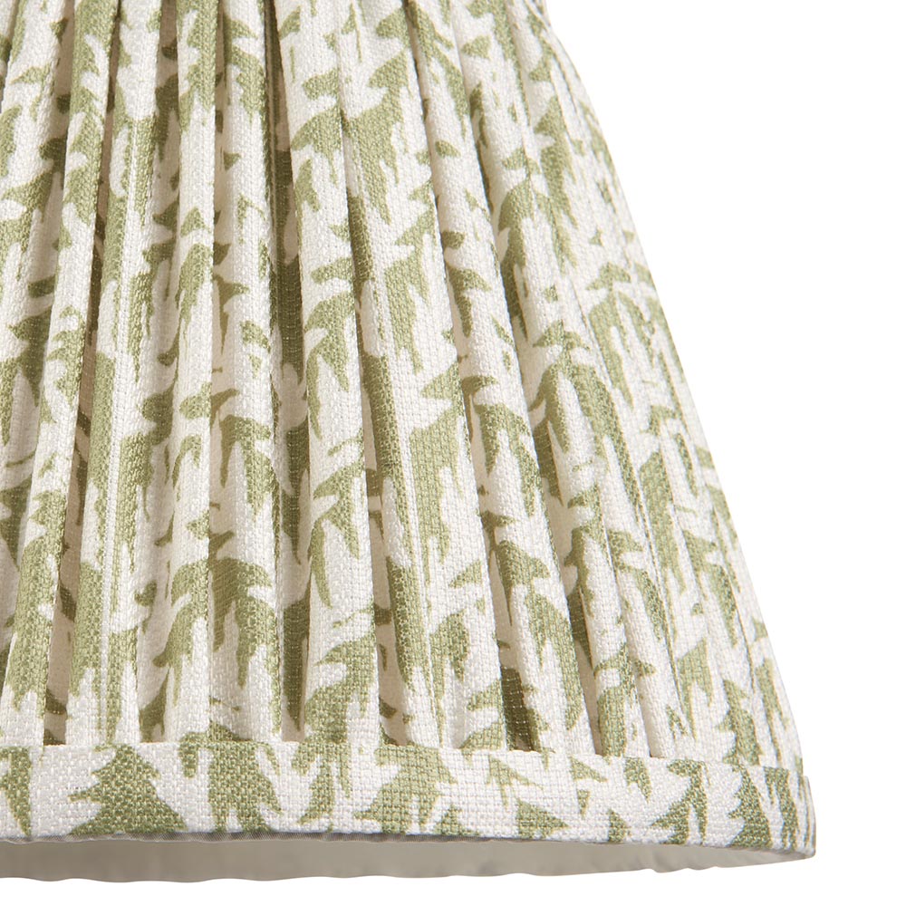 Bibury & Leaf 20cm Table Satin cotswold green paint & herb garden green fabric