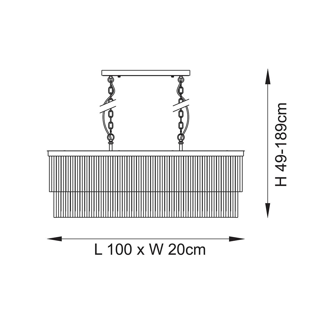 Conaston 4lt Linear Pendant