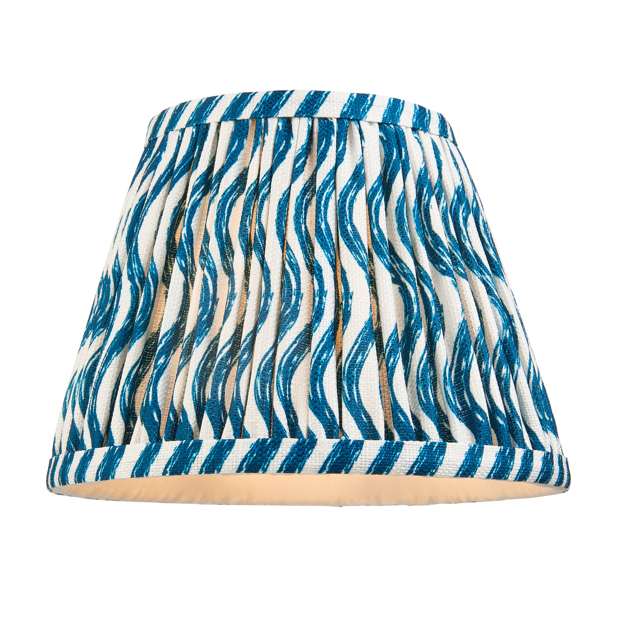 Wood T Bar & Ripple 20cm Marlin blue shade - Comet Lighting