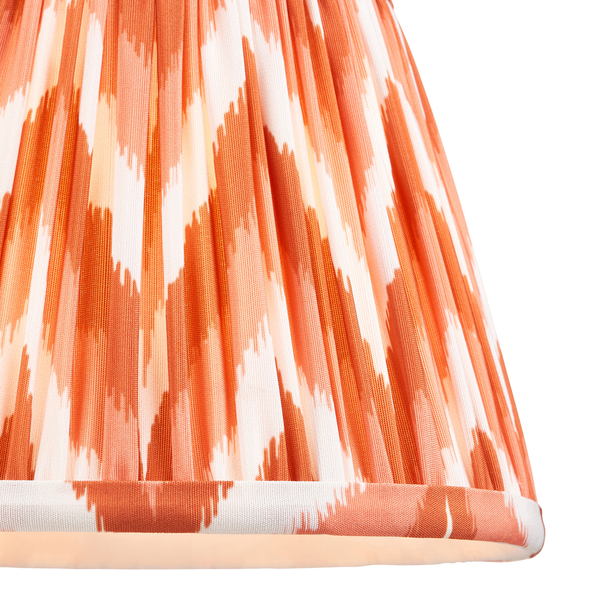 Wood T Bar & Zigzag 20cm Apricot orange shade - Comet Lighting