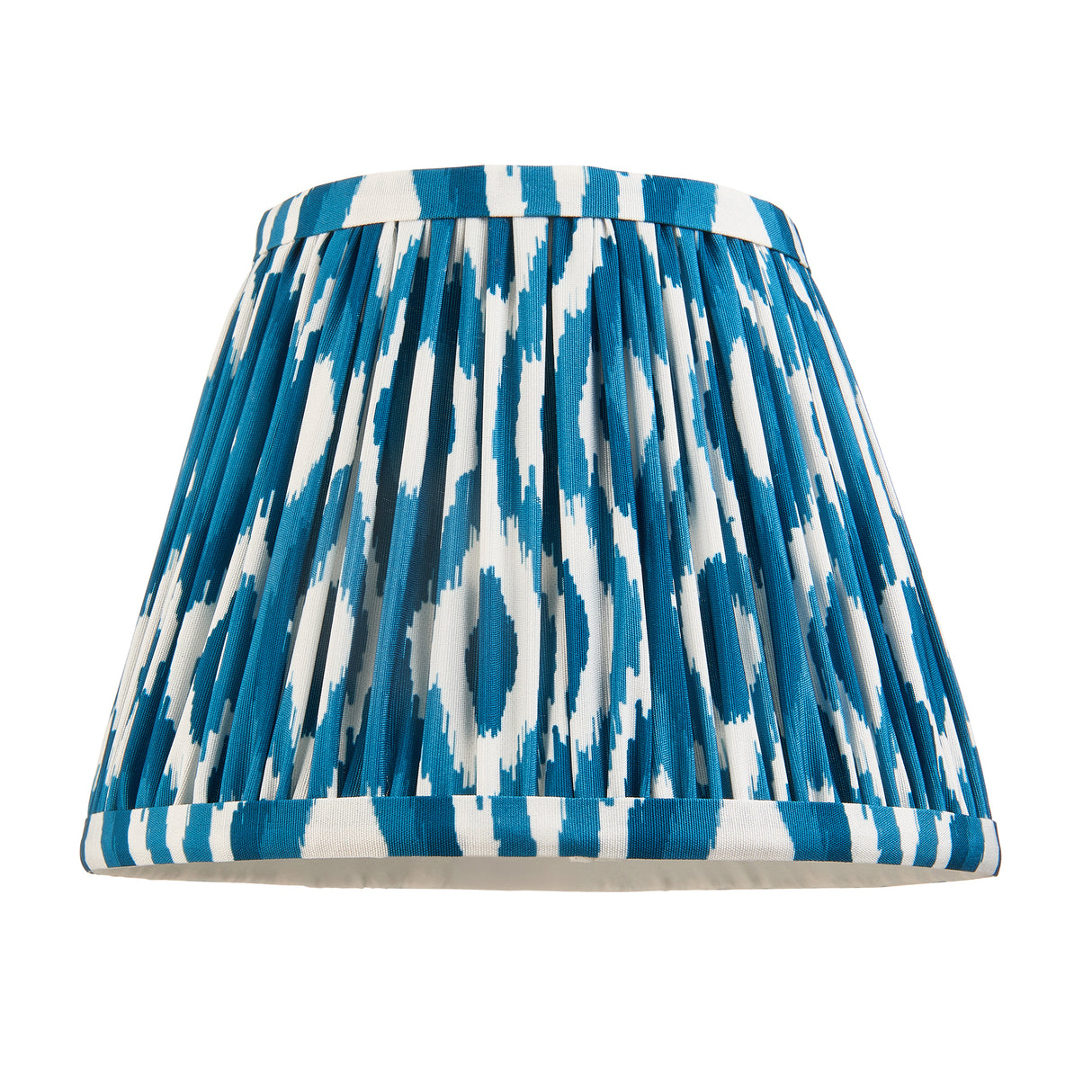 Wood T Bar & Ikat 20cm Marlin blue shade - Comet Lighting