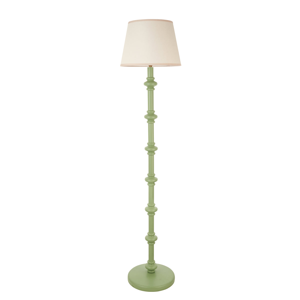 Wooden Green Carnaby & Ivy 35cm Vintage white shade - Comet Lighting