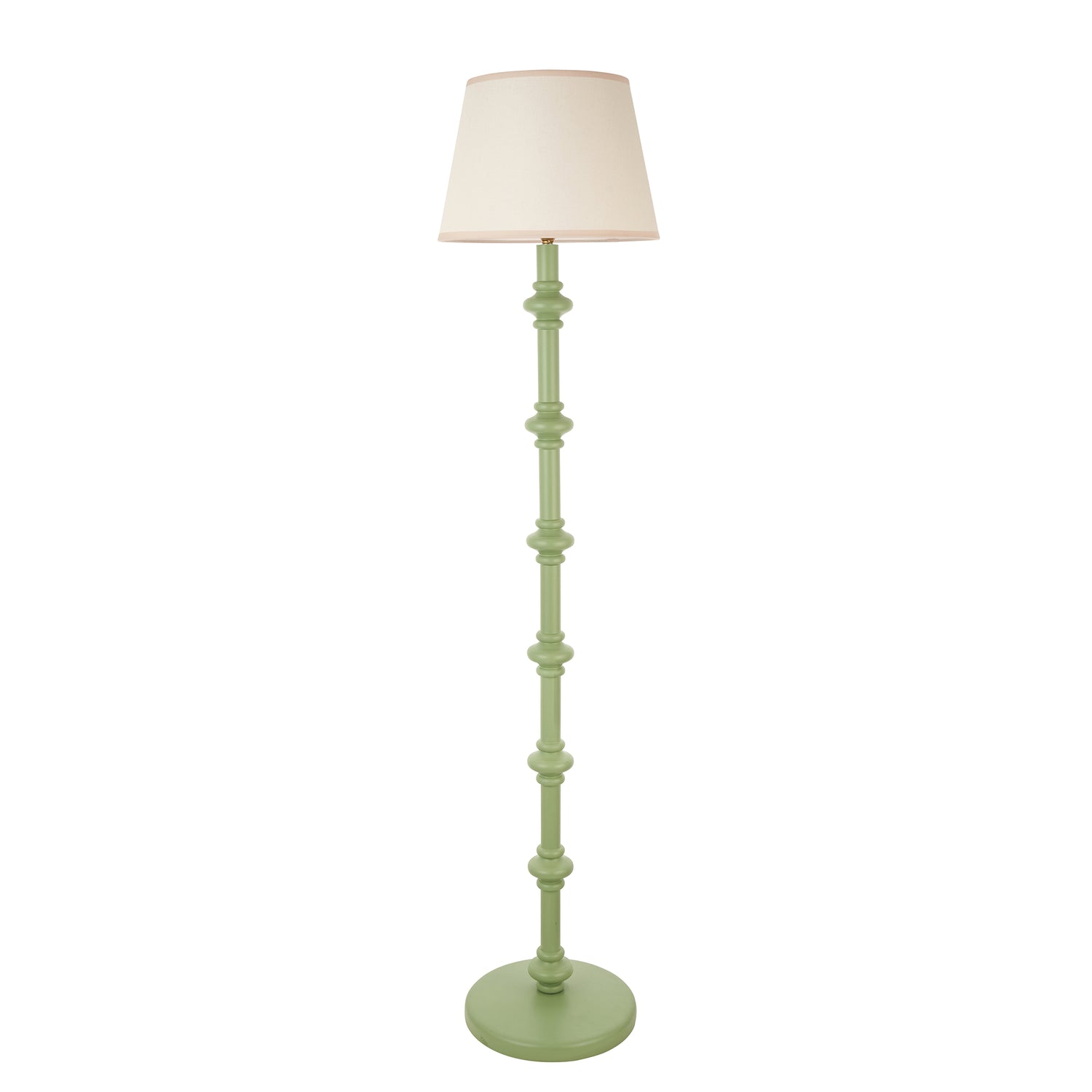 Wooden Green Carnaby & Ivy 35cm Vintage white shade - Comet Lighting