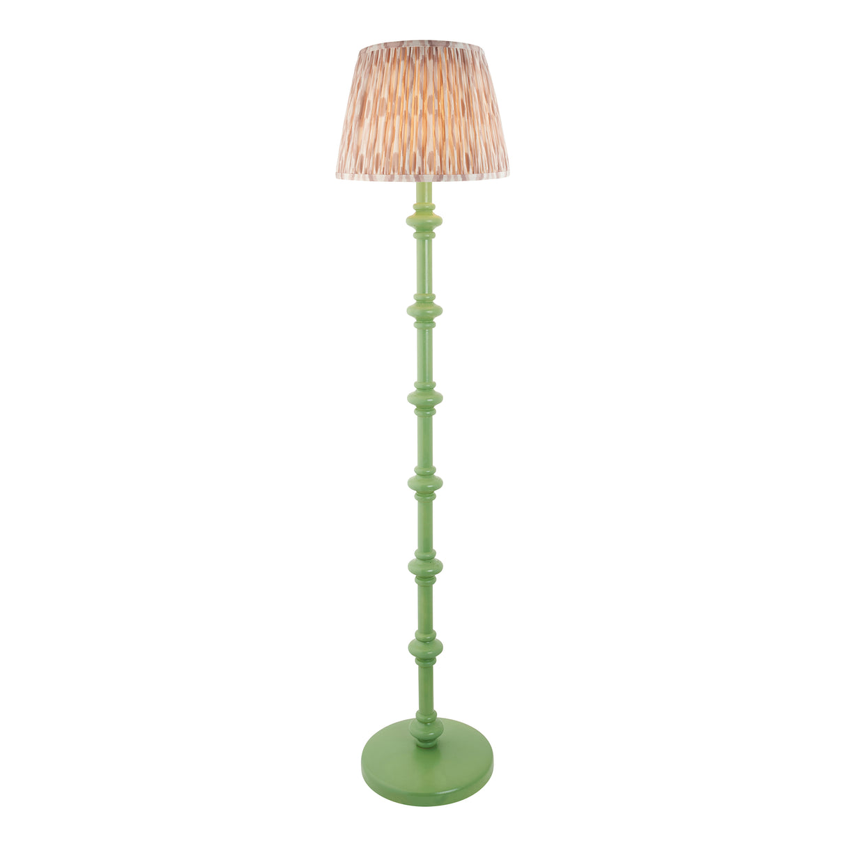 Wooden Green Carnaby & Ikat 35cm Neutral shade - Comet Lighting