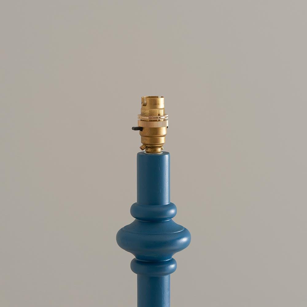 Wooden Blue Carnaby & Ripple 35cm Marlin blue shade - Comet Lighting