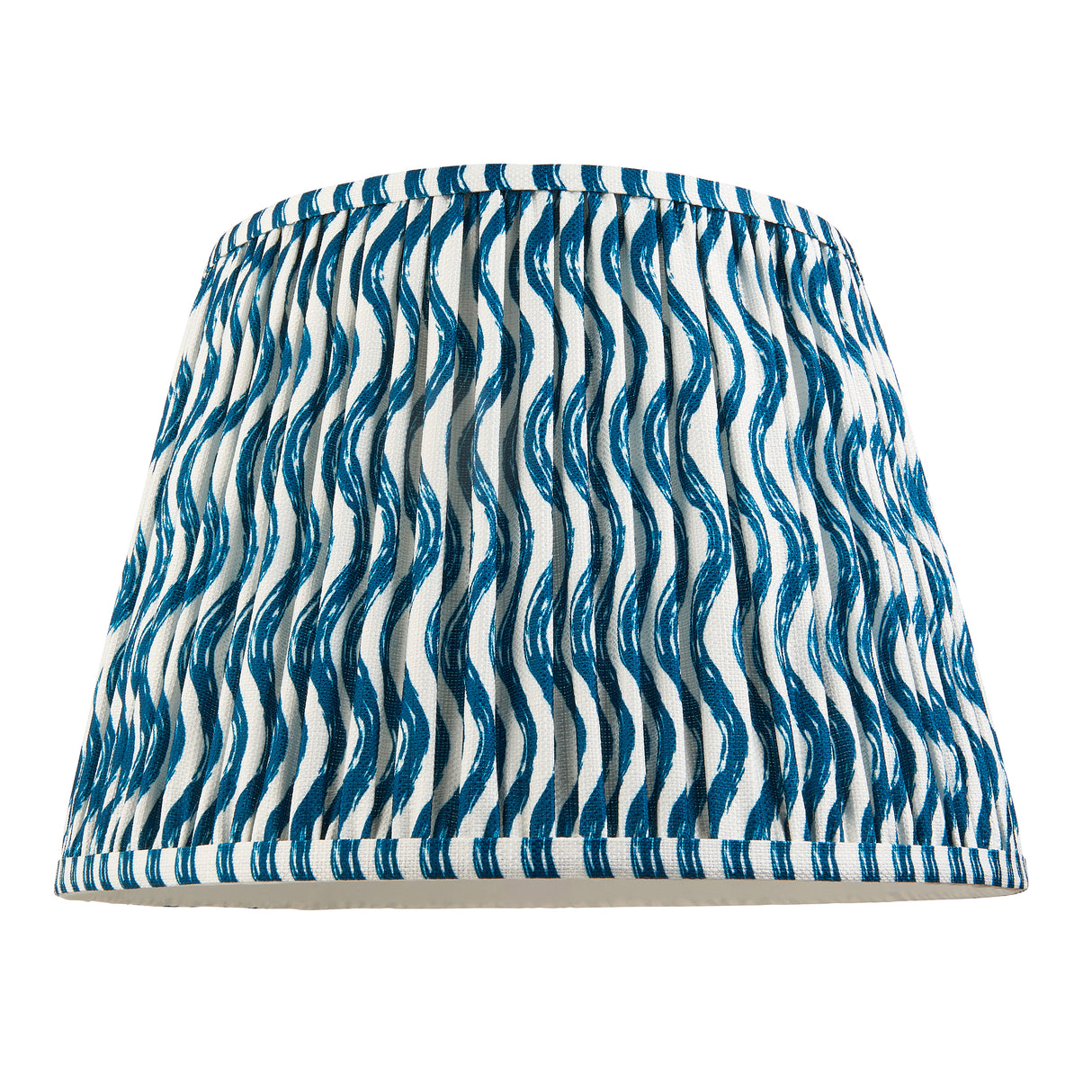 Wooden Pink Carnaby & Ripple 35cm Marlin blue shade - Comet Lighting