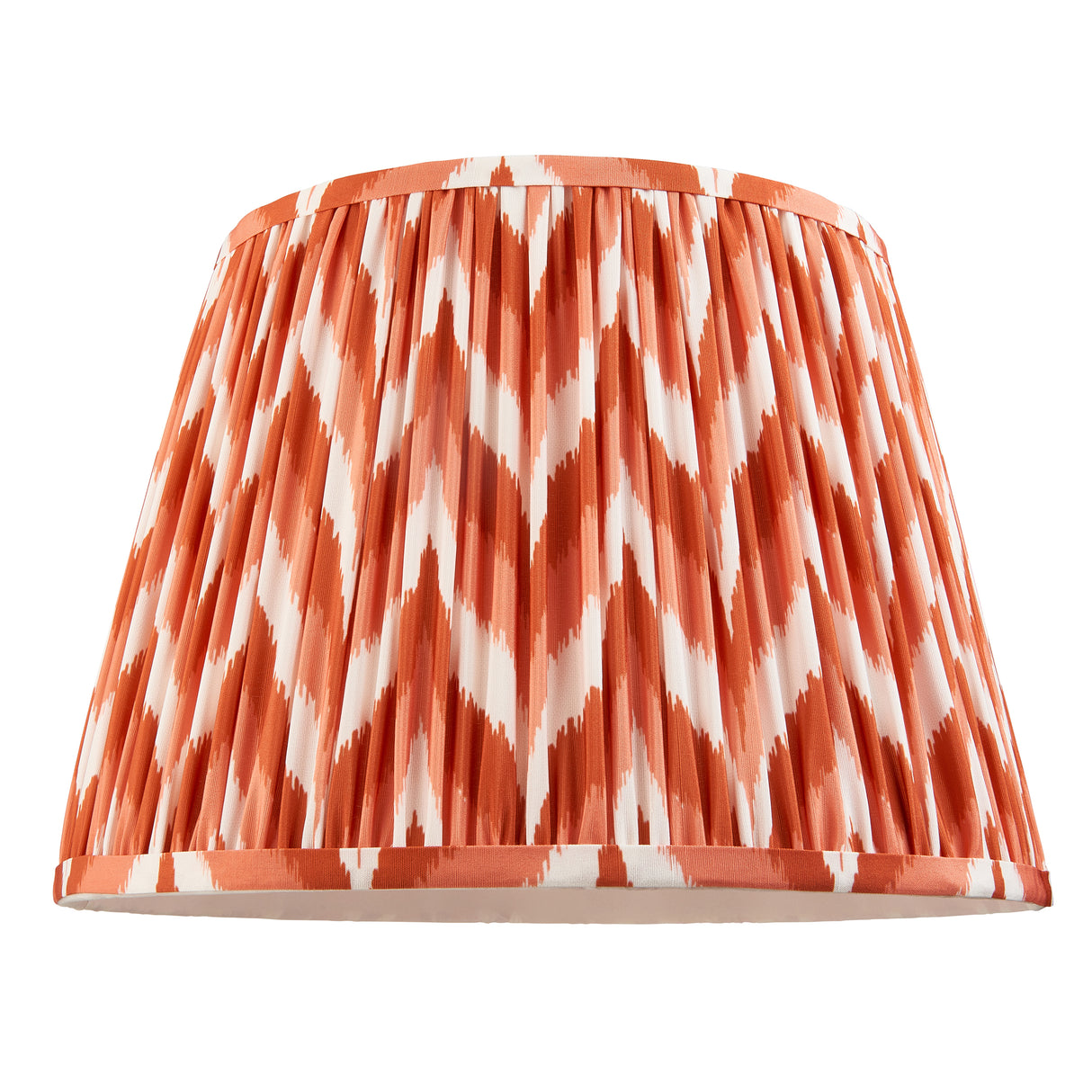 Wooden Pink Carnaby & Zigzag 35cm Apricot orange shade - Comet Lighting