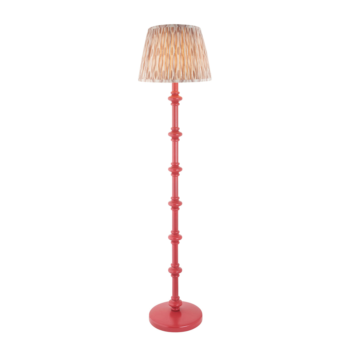 Wooden Pink Carnaby & Ikat 35cm Neutral shade - Comet Lighting