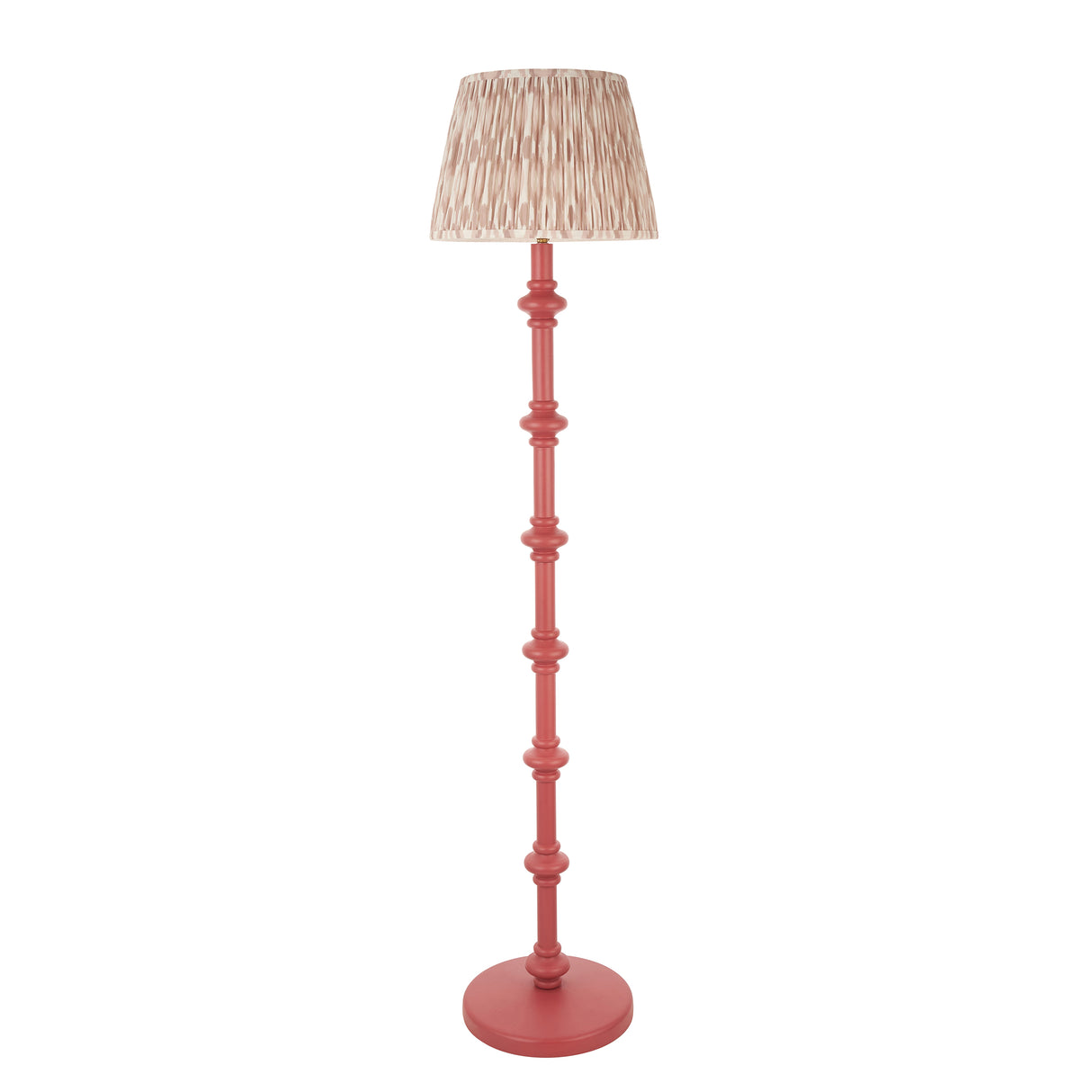Wooden Pink Carnaby & Ikat 35cm Neutral shade - Comet Lighting