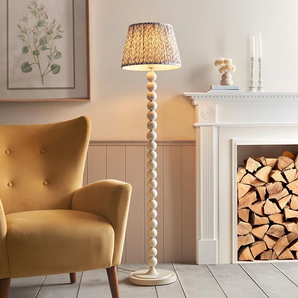 Higgledy & Leaf 35cm Pearl grey shade - Comet Lighting