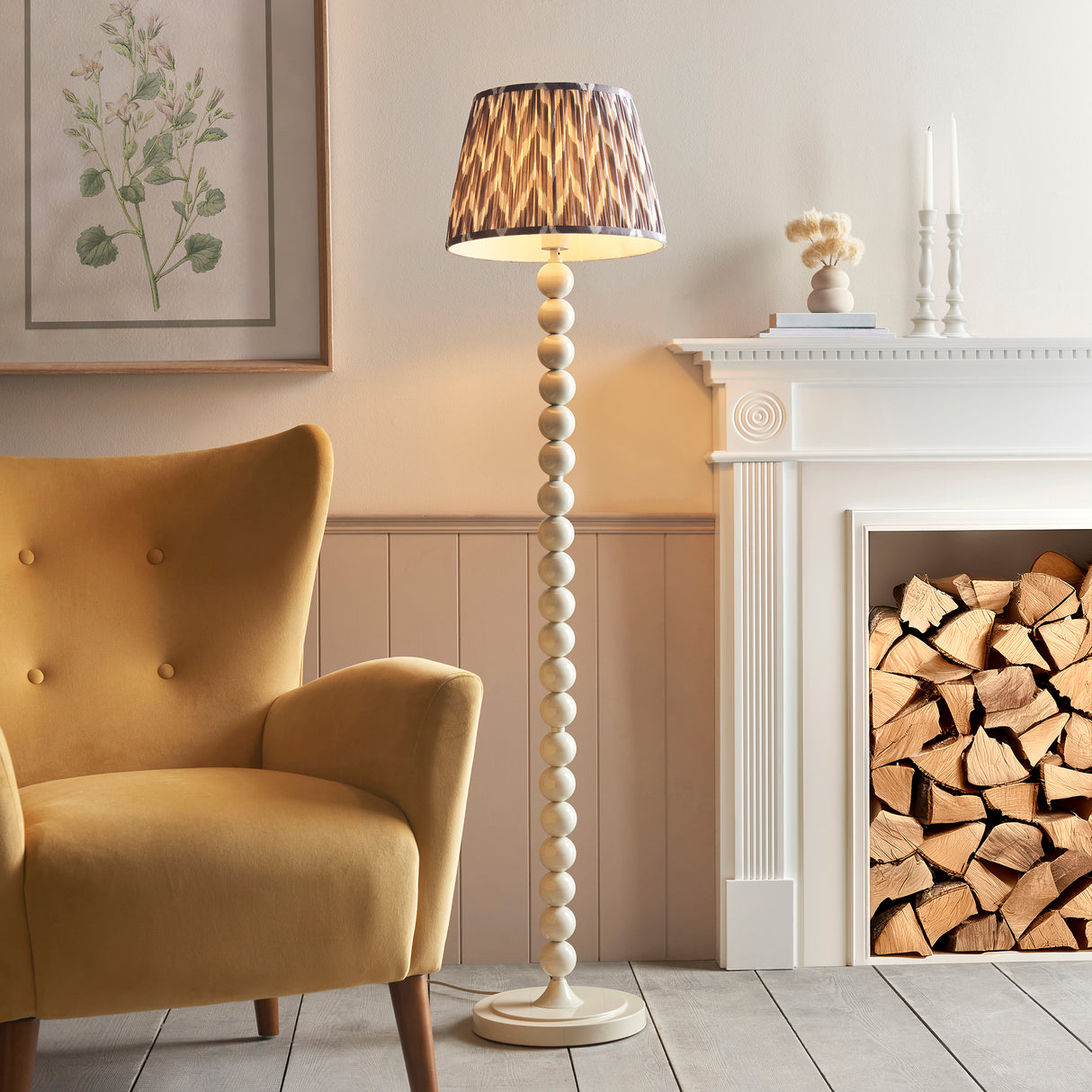 Higgledy & Zigzag 35cm Pearl grey shade - Comet Lighting