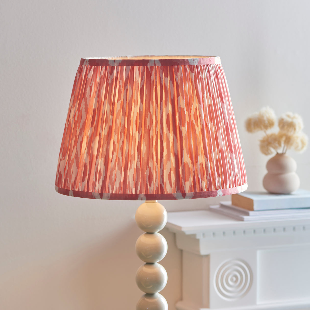 Higgledy & Ikat 35cm Coral pink shade - Comet Lighting