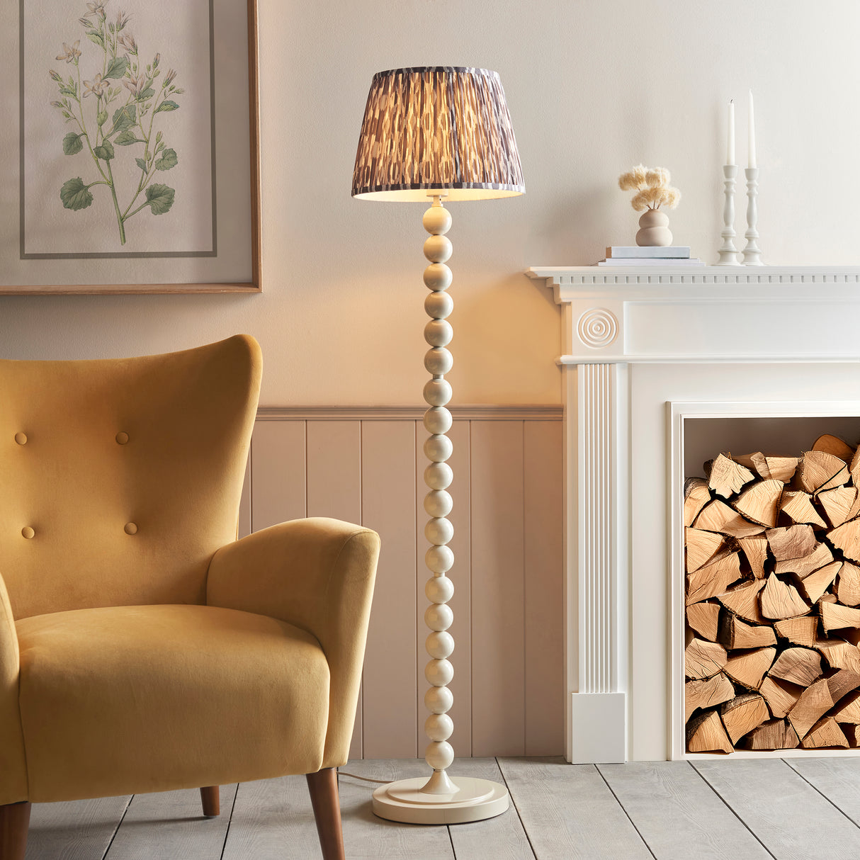 Higgledy & Ikat 35cm Pearl grey shade - Comet Lighting