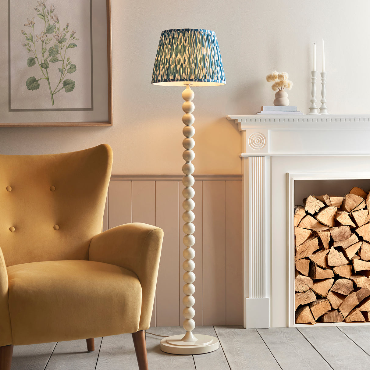 Higgledy & Ikat 35cm Marlin blue shade - Comet Lighting