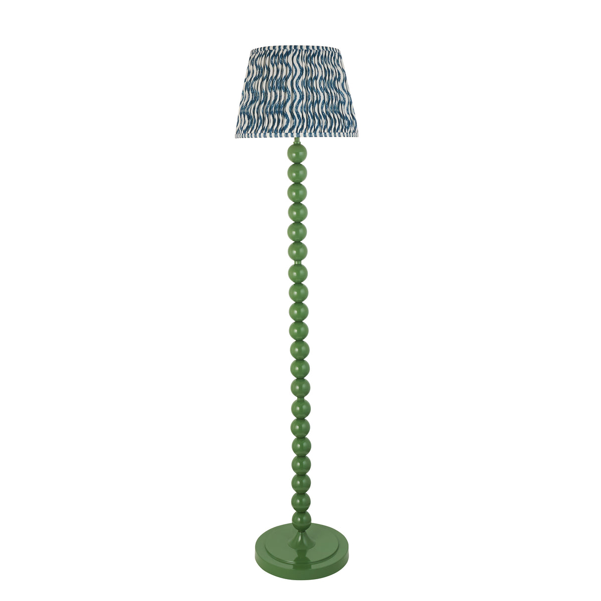 Gloss Green Higgledy & Ripple 35cm Marlin blue shade - Comet Lighting