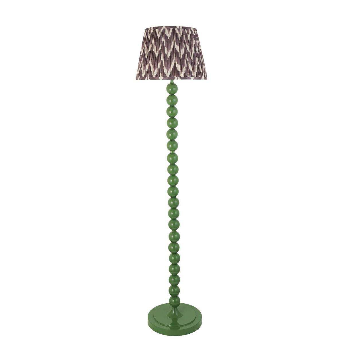 Gloss Green Higgledy & Zigzag 35cm Pearl grey shade - Comet Lighting