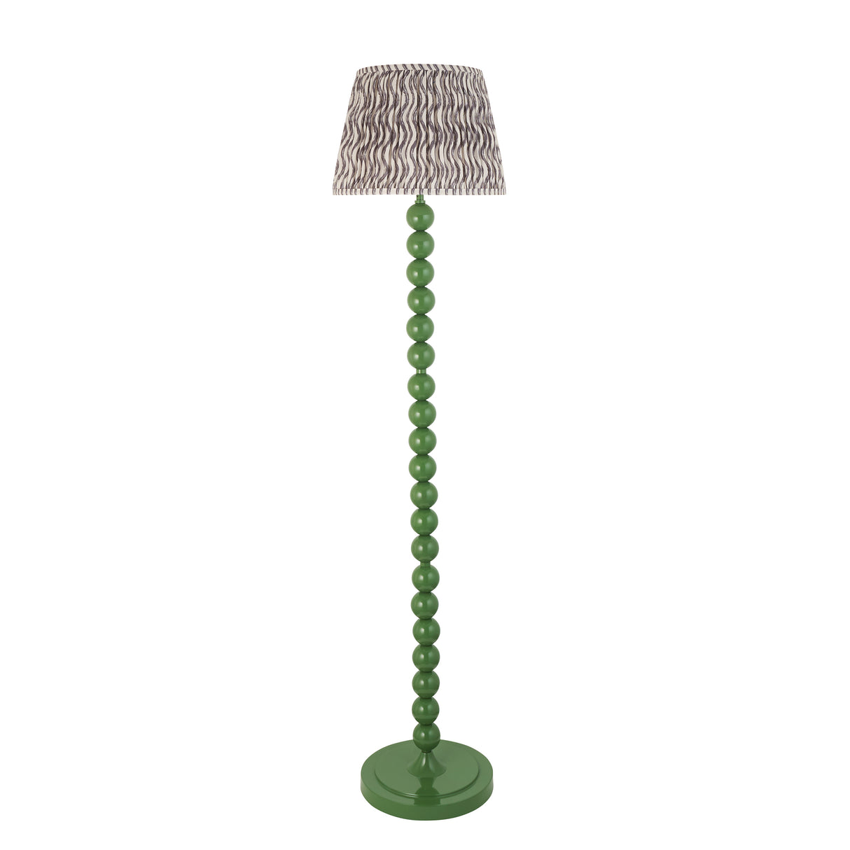 Gloss Green Higgledy & Ripple 35cm Pearl grey shade - Comet Lighting