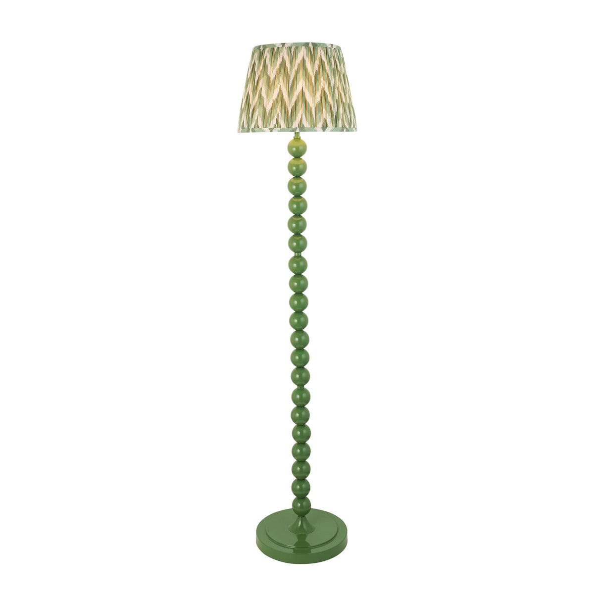 Gloss Green Higgledy & Zigzag 35cm Cotswold green shade - Comet Lighting