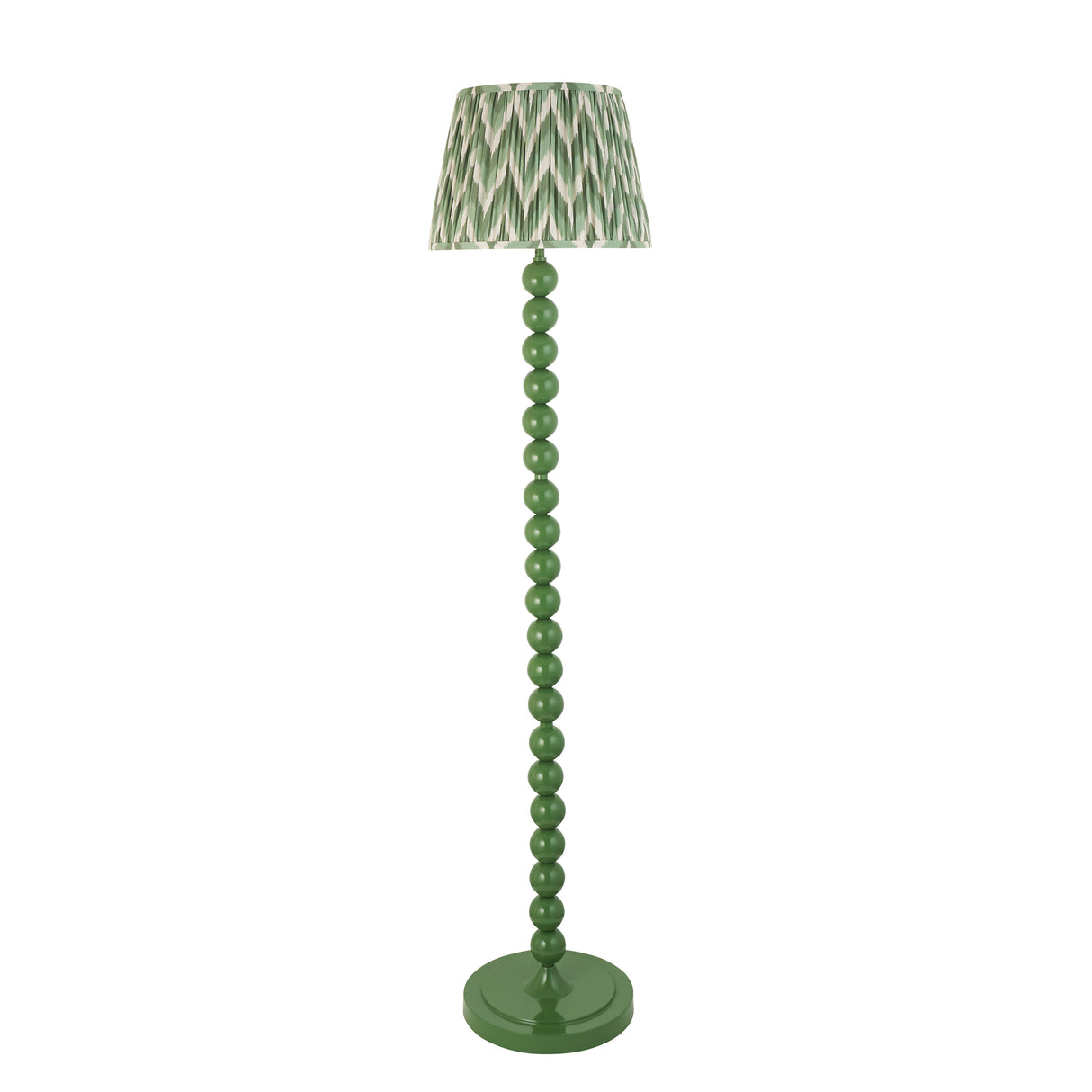 Gloss Green Higgledy & Zigzag 35cm Cotswold green shade - Comet Lighting