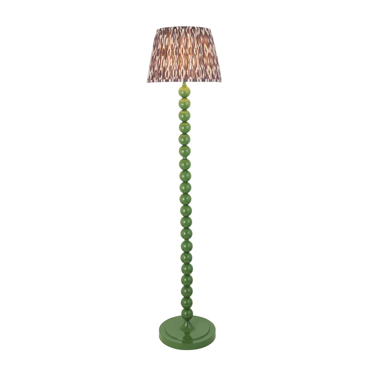 Gloss Green Higgledy & Ikat 35cm Pearl grey shade - Comet Lighting