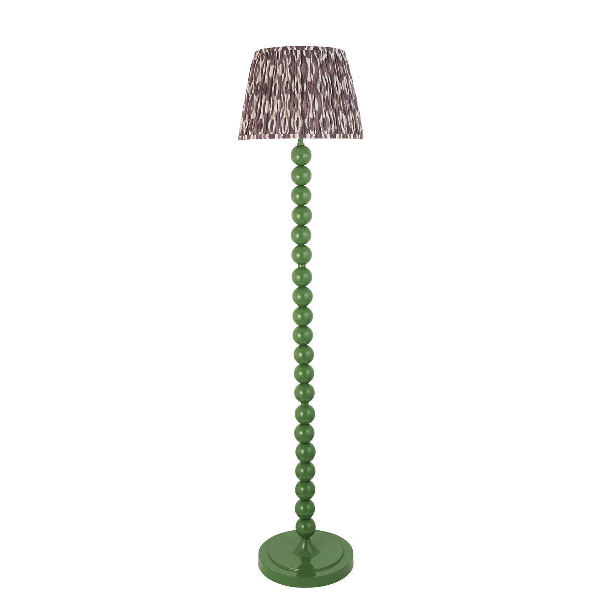 Gloss Green Higgledy & Ikat 35cm Pearl grey shade - Comet Lighting