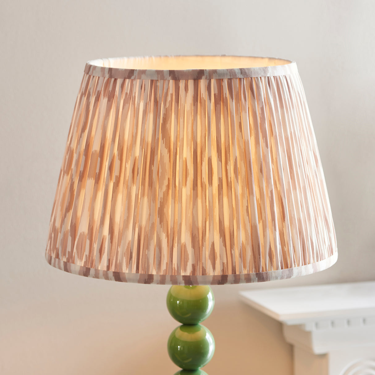 Gloss Green Higgledy & Ikat 35cm Neutral shade - Comet Lighting