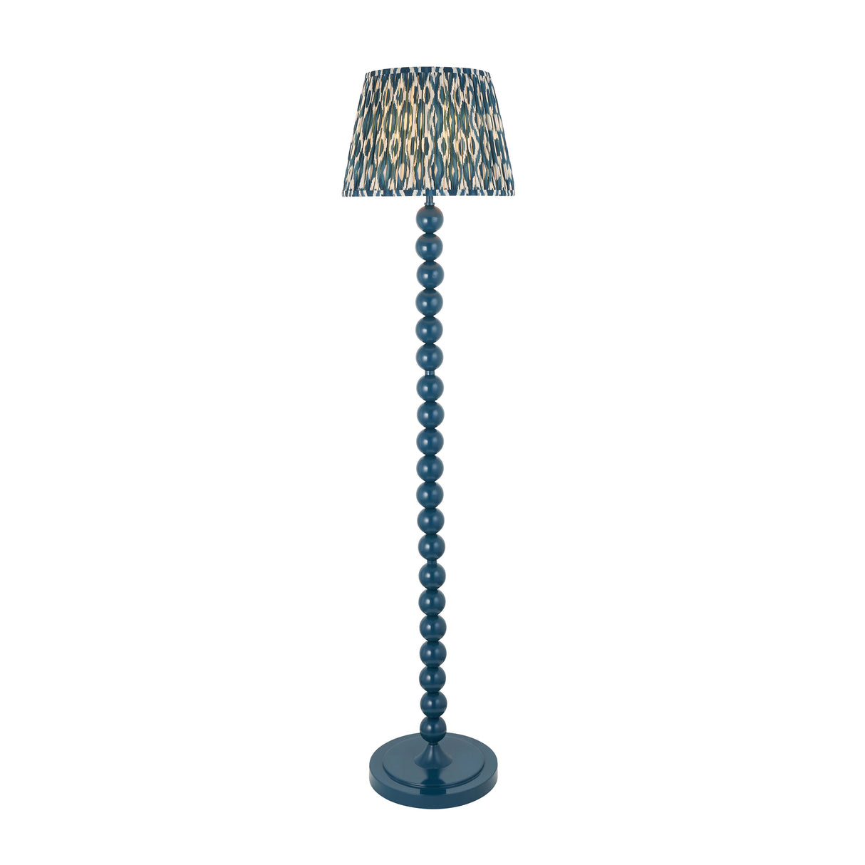 Gloss Blue Higgledy & Ikat 35cm Marlin blue shade - Comet Lighting