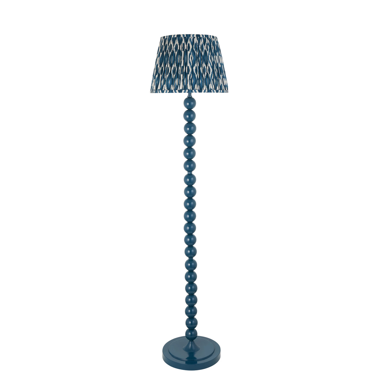 Gloss Blue Higgledy & Ikat 35cm Marlin blue shade - Comet Lighting