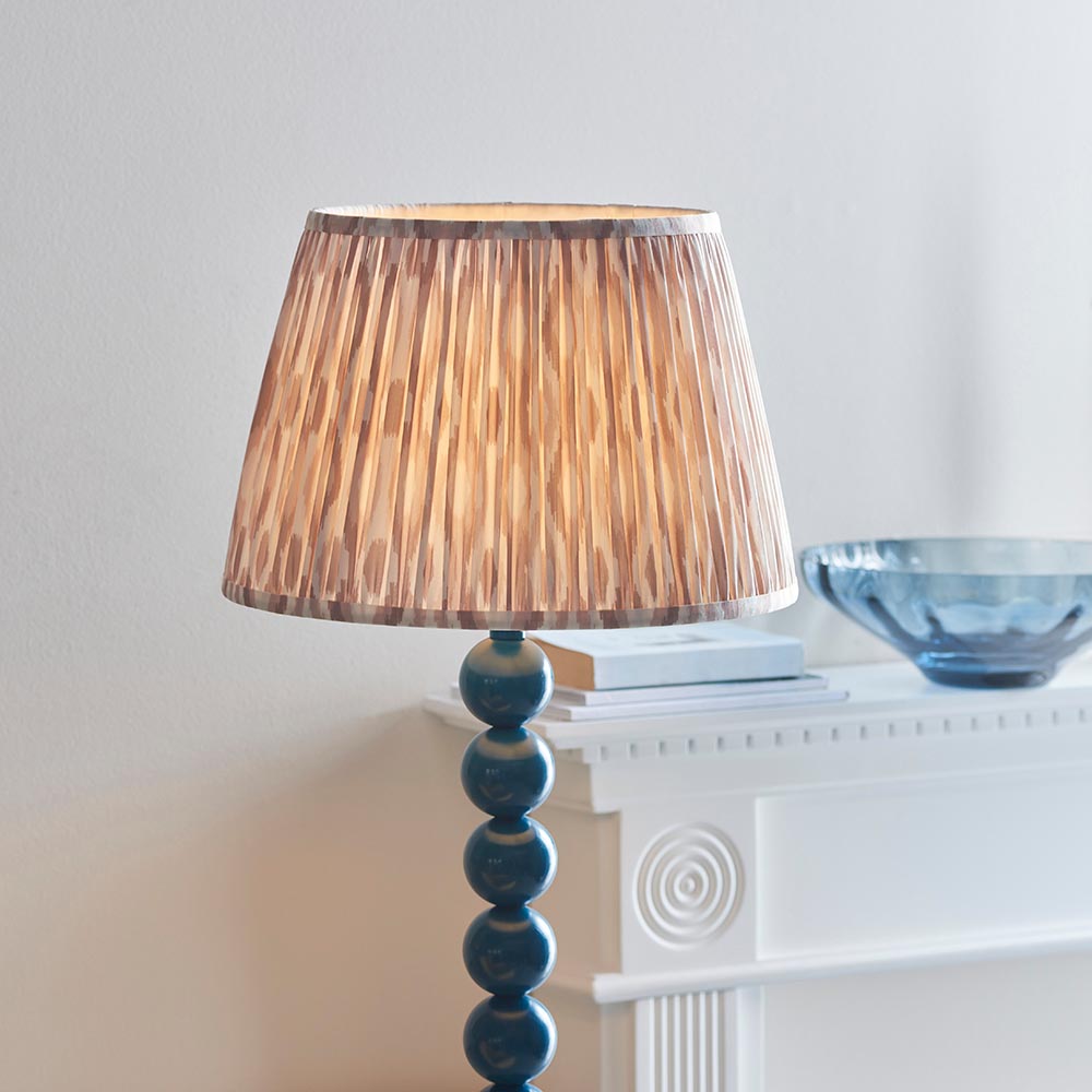 Gloss Blue Higgledy & Ikat 35cm Neutral shade - Comet Lighting