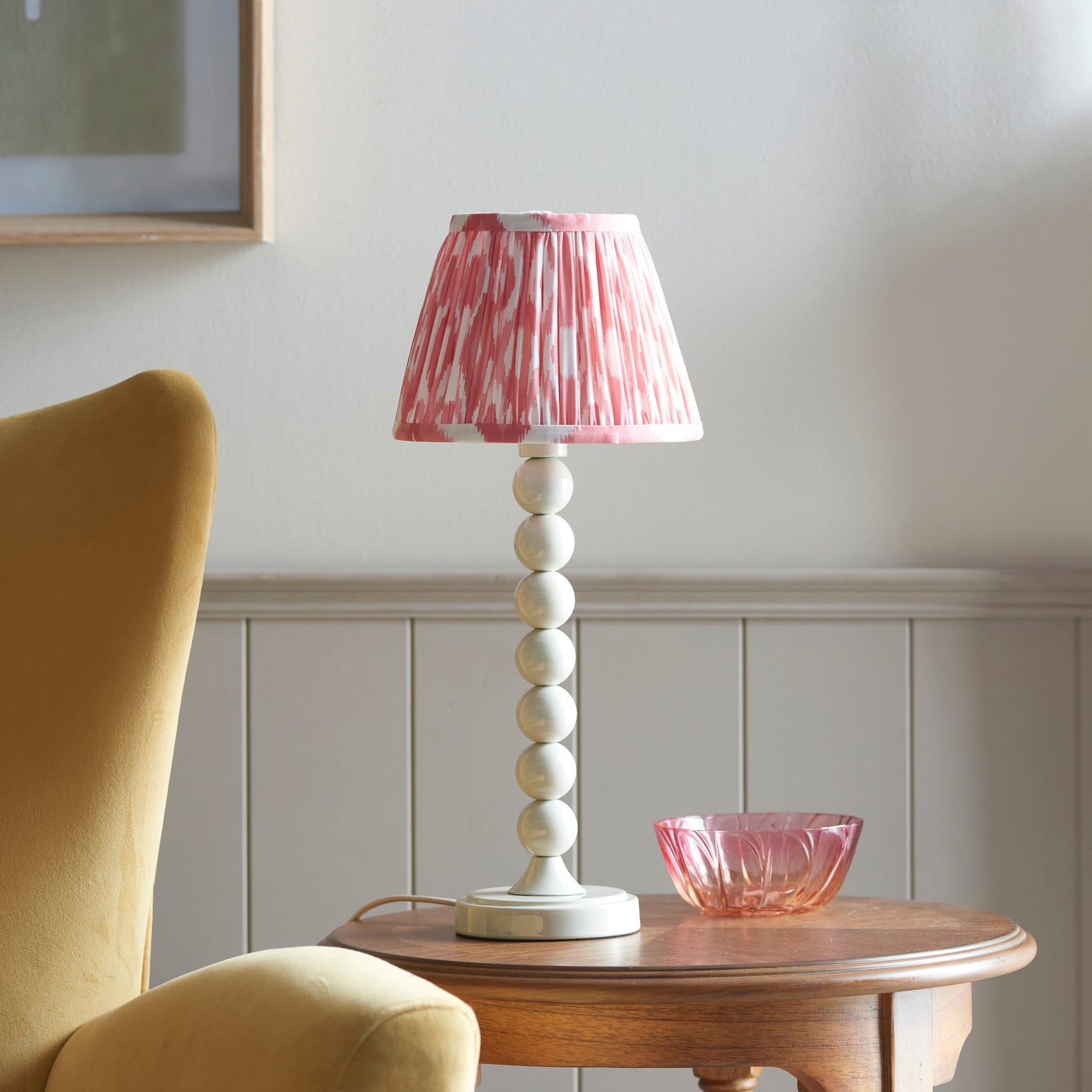 Higgledy & Ikat 20cm Coral pink shade - Comet Lighting