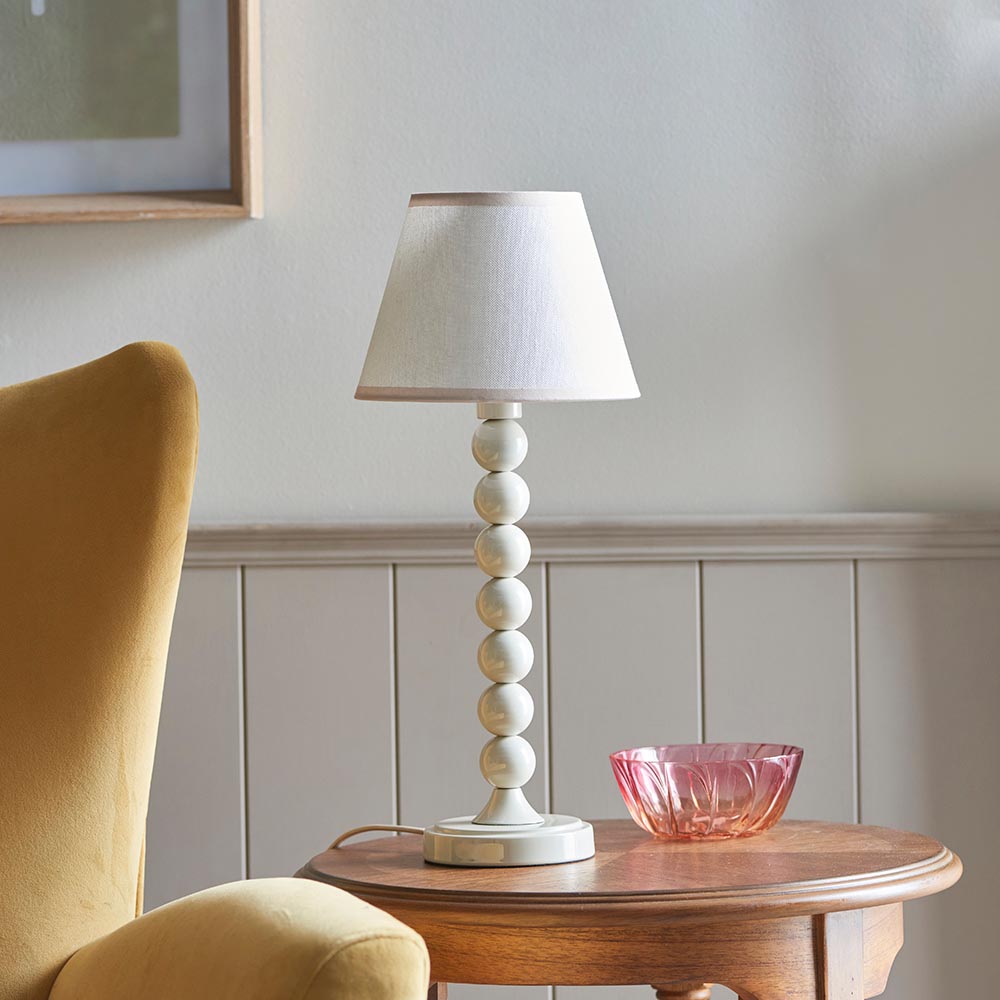 Higgledy & Ivy 20cm Vintage white shade - Comet Lighting