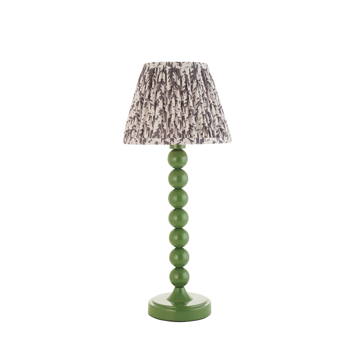 Gloss Green Higgledy & Leaf 20cm Pearl grey shade - Comet Lighting