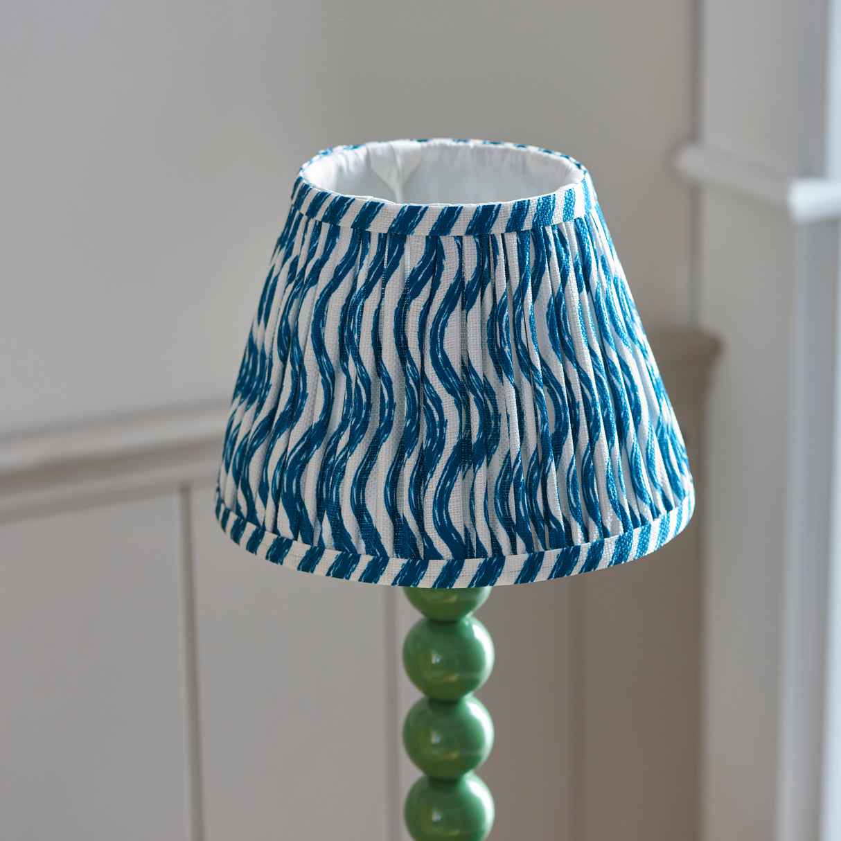 Gloss Green Higgledy & Ripple 20cm Marlin blue shade - Comet Lighting