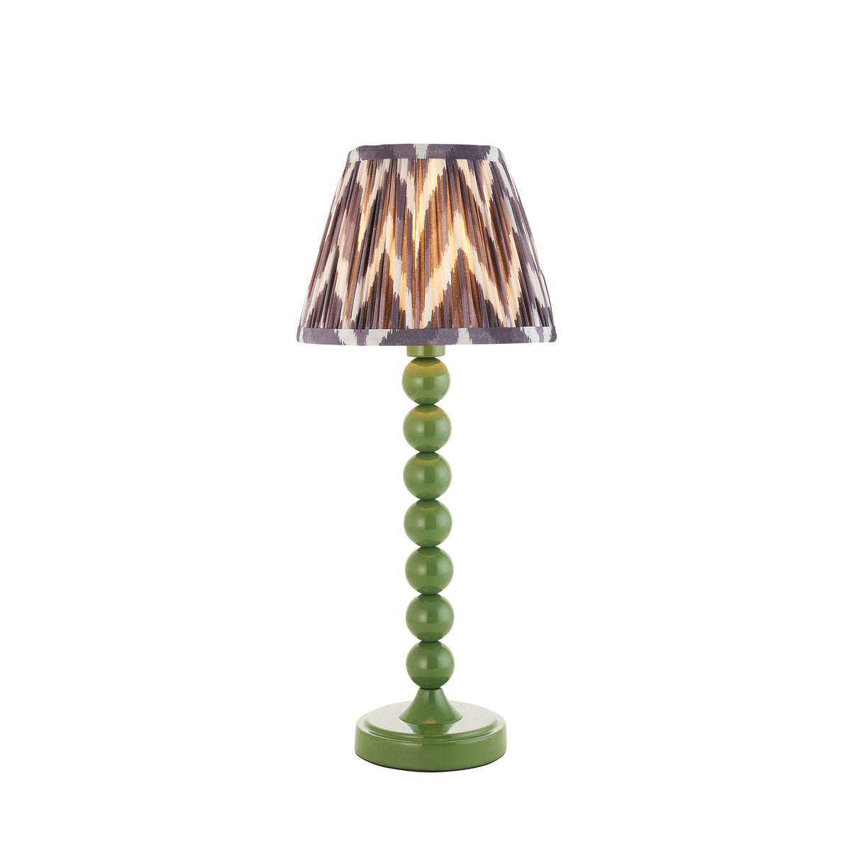 Gloss Green Higgledy & Zigzag 20cm Pearl grey shade - Comet Lighting
