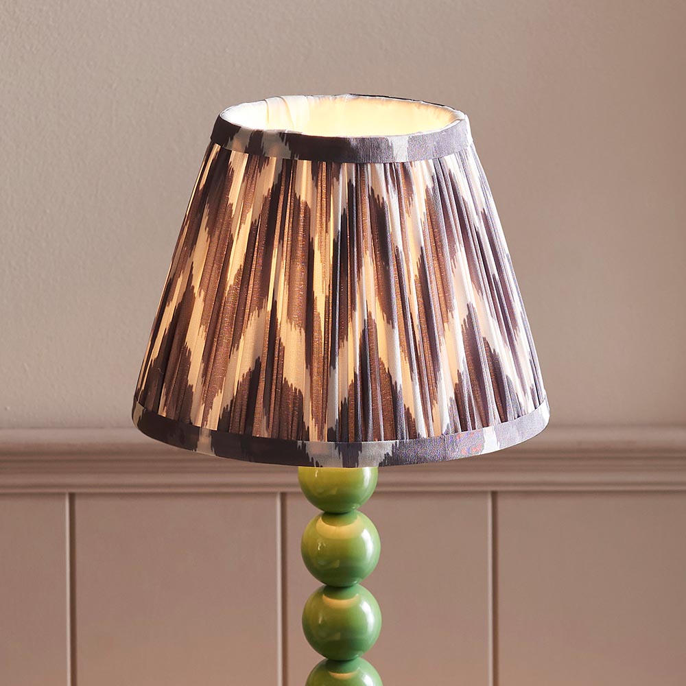 Gloss Green Higgledy & Zigzag 20cm Pearl grey shade - Comet Lighting