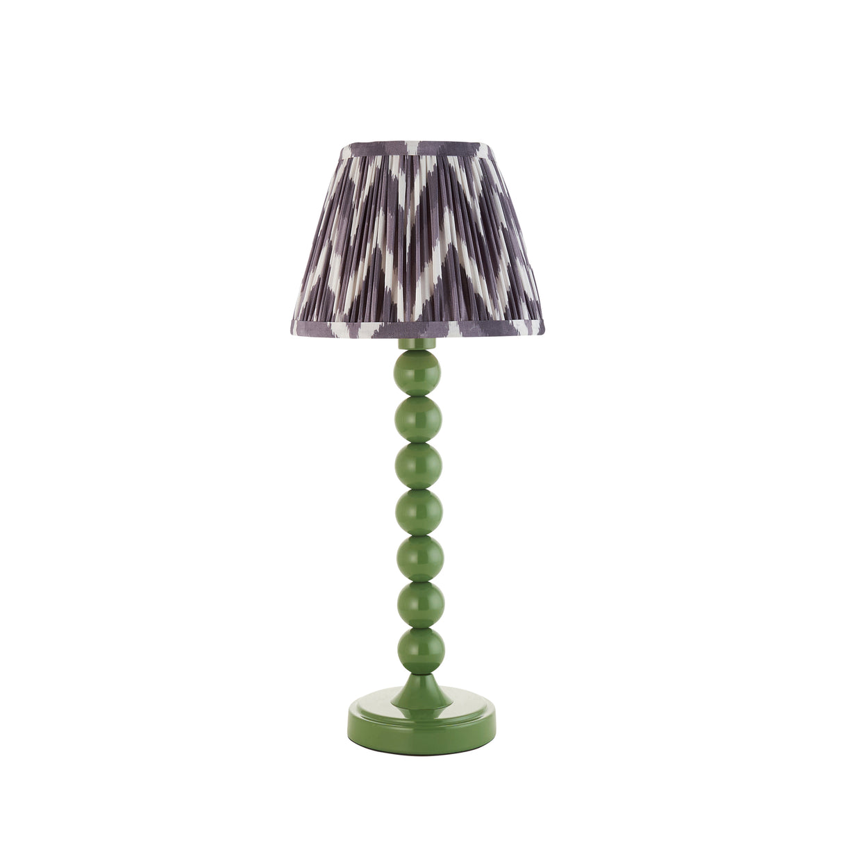 Gloss Green Higgledy & Zigzag 20cm Pearl grey shade - Comet Lighting
