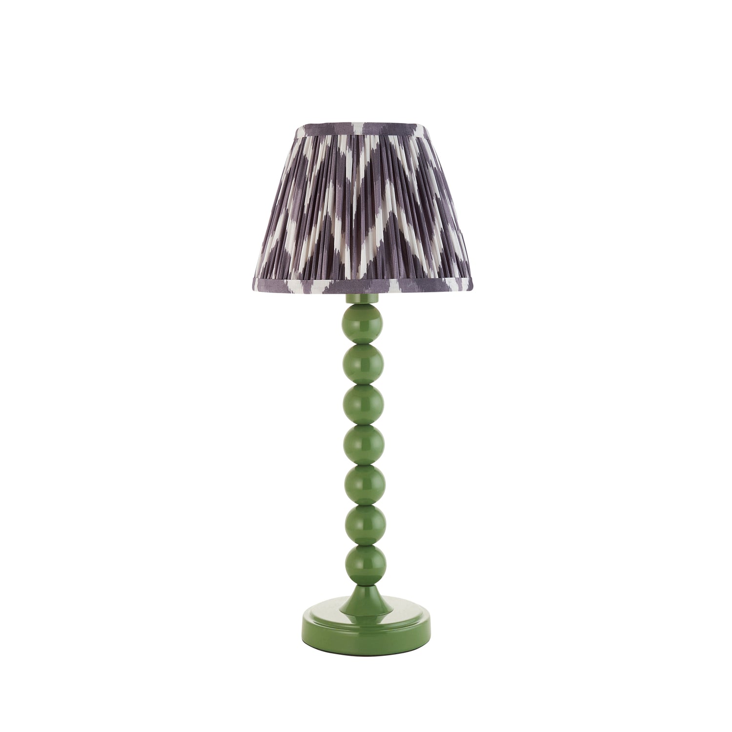 Gloss Green Higgledy & Zigzag 20cm Pearl grey shade - Comet Lighting