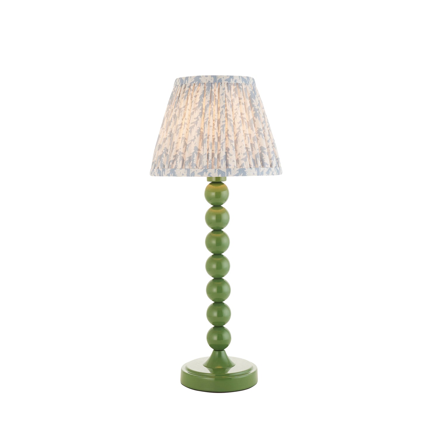 Gloss Green Higgledy & Leaf 20cm Shell bay blue shade - Comet Lighting