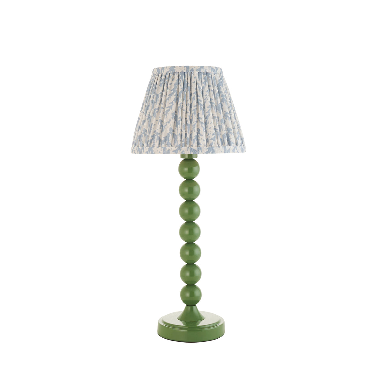 Gloss Green Higgledy & Leaf 20cm Shell bay blue shade - Comet Lighting