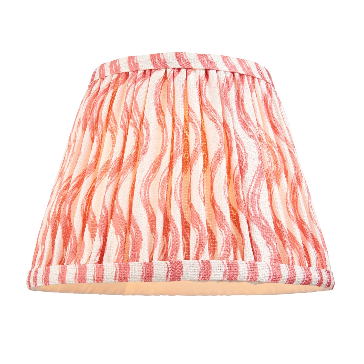 Gloss Green Higgledy & Ripple 20cm Coral pink shade - Comet Lighting