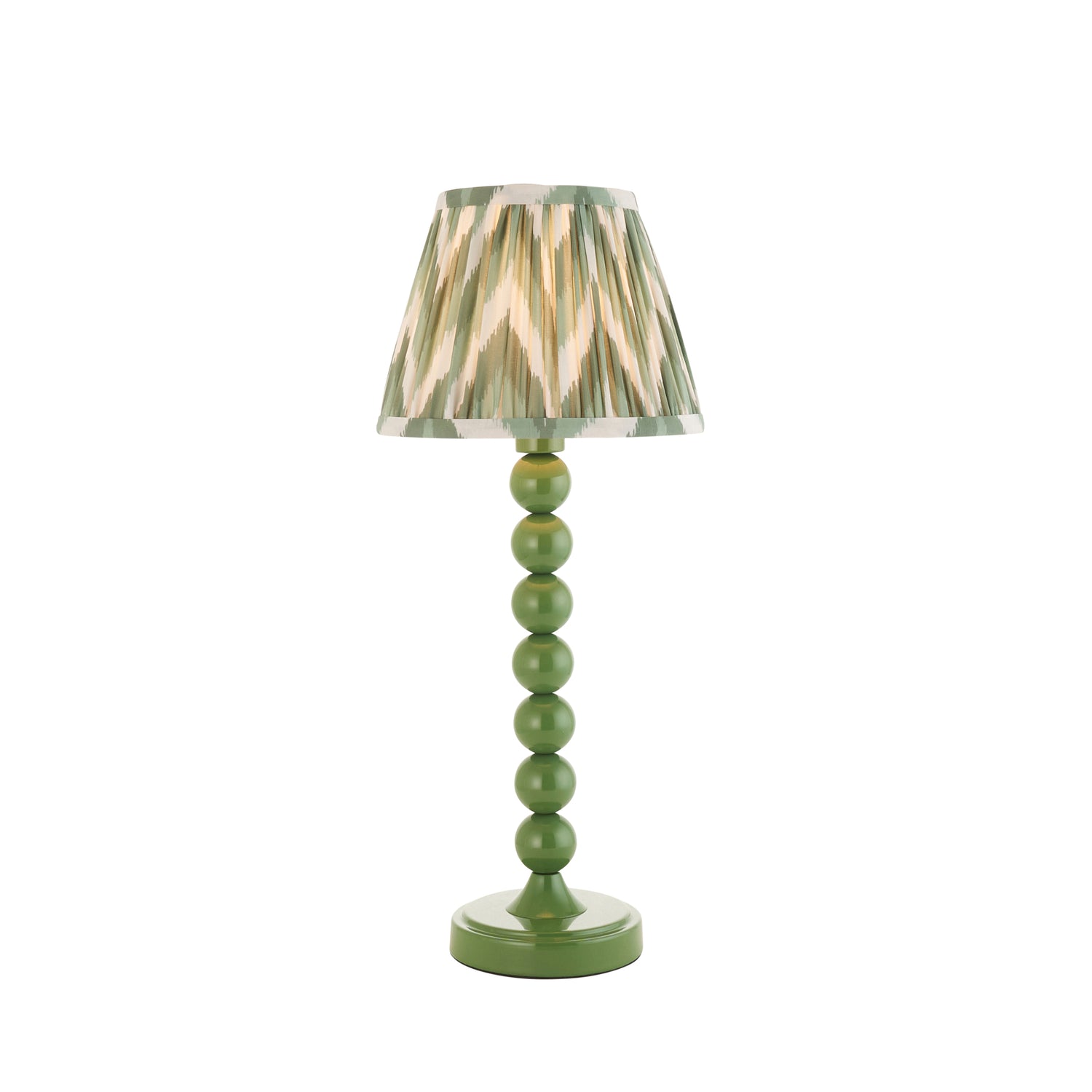 Gloss Green Higgledy & Zigzag 20cm Cotswold green shade - Comet Lighting