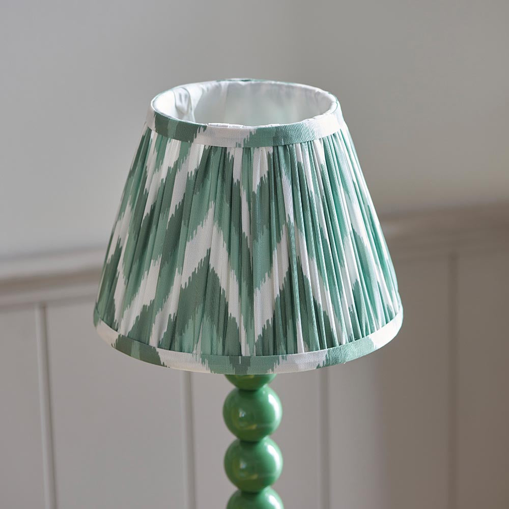 Gloss Green Higgledy & Zigzag 20cm Cotswold green shade - Comet Lighting
