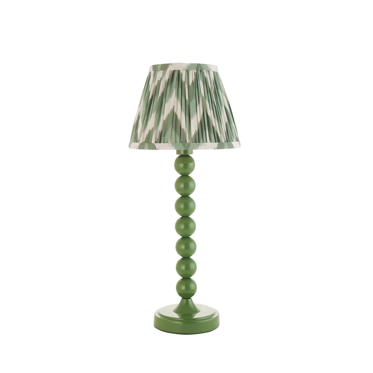 Gloss Green Higgledy & Zigzag 20cm Cotswold green shade - Comet Lighting